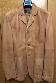 Giacca uomo vera pelle Armani Jeans taglia 52