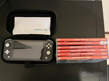 Nintendo Switch Lite Grigio opaco + 6 Giochi