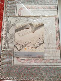 Completo stampato su madapolam di puro cotone 