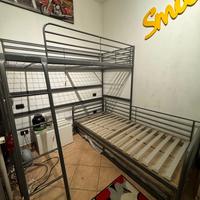 Soppalco letto a castello, con 3 letti singoli