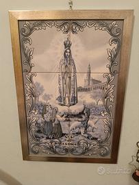 Quadro Religioso Madonna di Fatima - Piastrelle