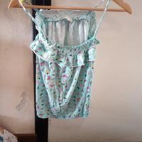 maglia bambina senza maniche 