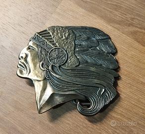 Fibbia cintura nativo americano