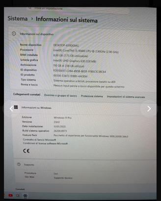 Pc fisso completo Dell i5 + Monitor HP + Tastiera