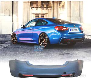 PARAURTI POSTERIORE BMW F32 F33 LOOK M DOPPIA USCI