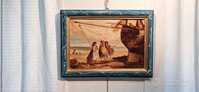 Dipinto a olio su tela Epoca 800'