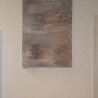 Quadro stile moderno tecnica materica 70 x 50 