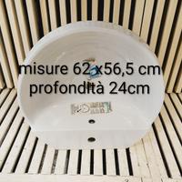 Lavabi appoggio Cidneo champagne bianco visone