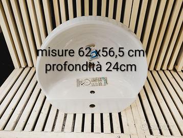 Lavabi appoggio Cidneo champagne bianco visone