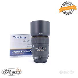 Tokina AT-X M100 f2.8 PRO D Macro Nikon Usato(F23)