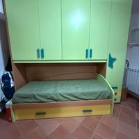 Stanzetta Letto  Verde-Gialla