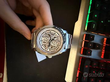 Orologio Automatico Machine con Bracciale Acciaio