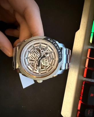 Orologio Automatico Machine con Bracciale Acciaio