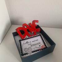 Daje. Calamita fatta a mano. Idea Natale