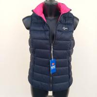 Piumino smanicato donna nero e rosa Norway nuovo M
