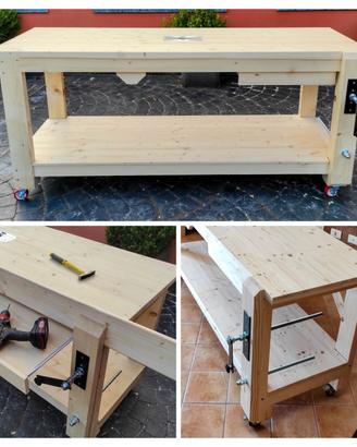 Banco falegname tavolo da lavoro morsa fresa sega 