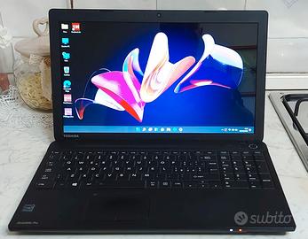 Notebook Toshiba Intel i3 veloce 8GB SSD 15 pollic