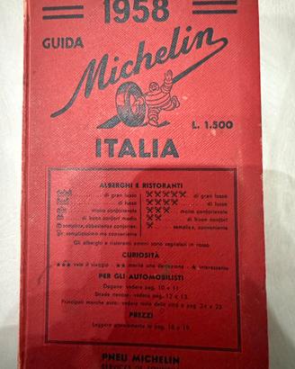 Guida Michelin italia 1958 terza edizione storica