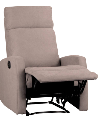 poltrona relax manuale morbido tessuto con tasto