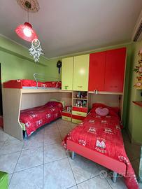 Cameretta 3 posti letto + scrivania e sedia