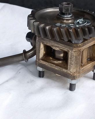Aermacchi, pompa olio motore duplex, in bronzo
