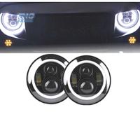 FARI PER JEEP WRANGLER 96-18 ANGEL EYES LED NERO