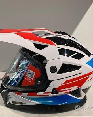 Casco LS2 MX702 Pioneer II NAMIB Gloss Red/Blue