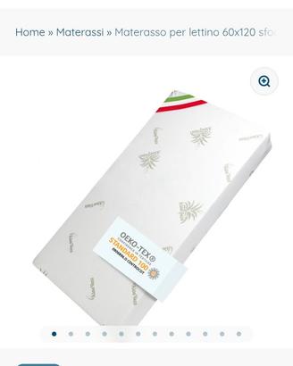 Culla da campeggio + materassino nuovo in aloe