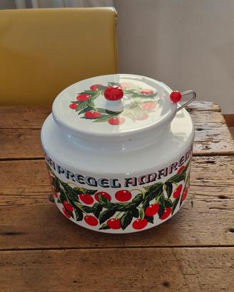 Vaso amarene Pregel  in ceramica  Vintage da bar
