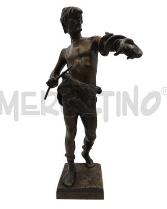 STATUA EUGENE MARIOTON BRONZO FRANCESE, CIRCA 1890