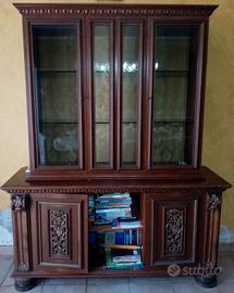 vetrinetta in legno massello 