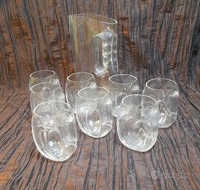 Brocca e 8 bicchieri vintage Riedel "Orion"  Servi