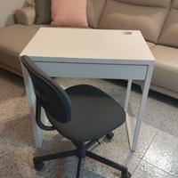 Scrivania e sedia per stanzetta studio/ufficio