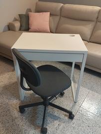 Scrivania e sedia per stanzetta studio/ufficio