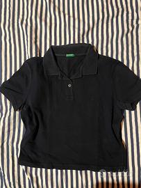 Polo blu scuro Benetton -stile essenziale