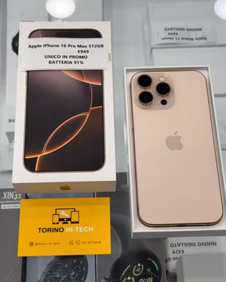Apple iPhone 16 Pro Max 512GB - UNICO IN PROMO