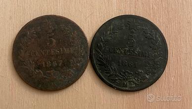 5 Centesimi  Vittorio Emanuele II