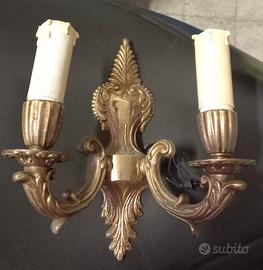 4 (quattro) applique in bronzo vintage