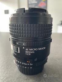 NIKON AF MICRO NIKKOR 60mm 1:2.8  PARI AL NUOVO