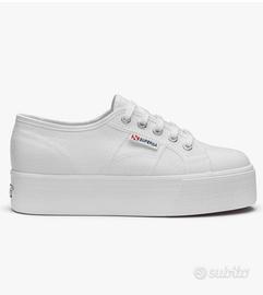 Superga donna platform 37 bianche