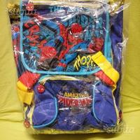 Zaino scuola estensibile Spiderman NUOVO