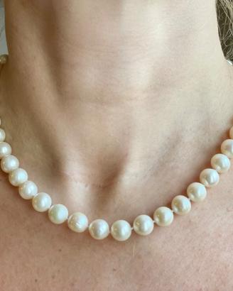 Collana realizzata con perle vere