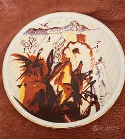 Piatto da collezione Spirale arte Salvador Dali