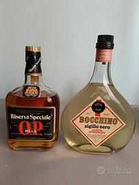 2 bottiglie liquore vintage sigillate