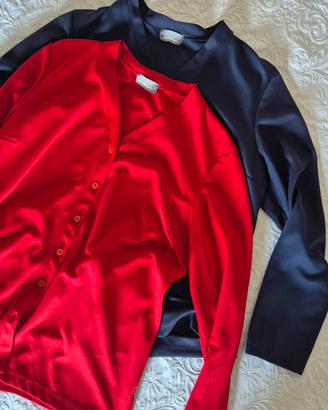 LOTTO STOCK! 2x Camicie/Bluse eleganti scollo a V 