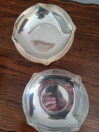 Coppia di ciotole placcate argento 