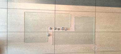 mensole in vetro satinato 