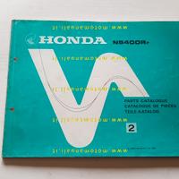 HONDA NS 400 R 1985 catalogo ricambi ORIGINALE