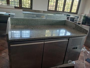 bancone da pizza refrigerante 