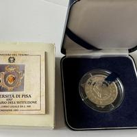 Italia 500 Lire Argento Università di Pisa 1993